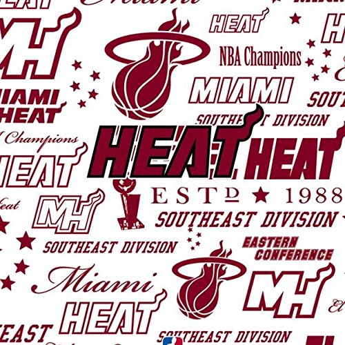 Officially Licensed NBA Miami Heat Historic Blast Laptop Skin Decal for MacBook 13-inch - Durable Protective Vinyl Sticker for Work, School & Travel