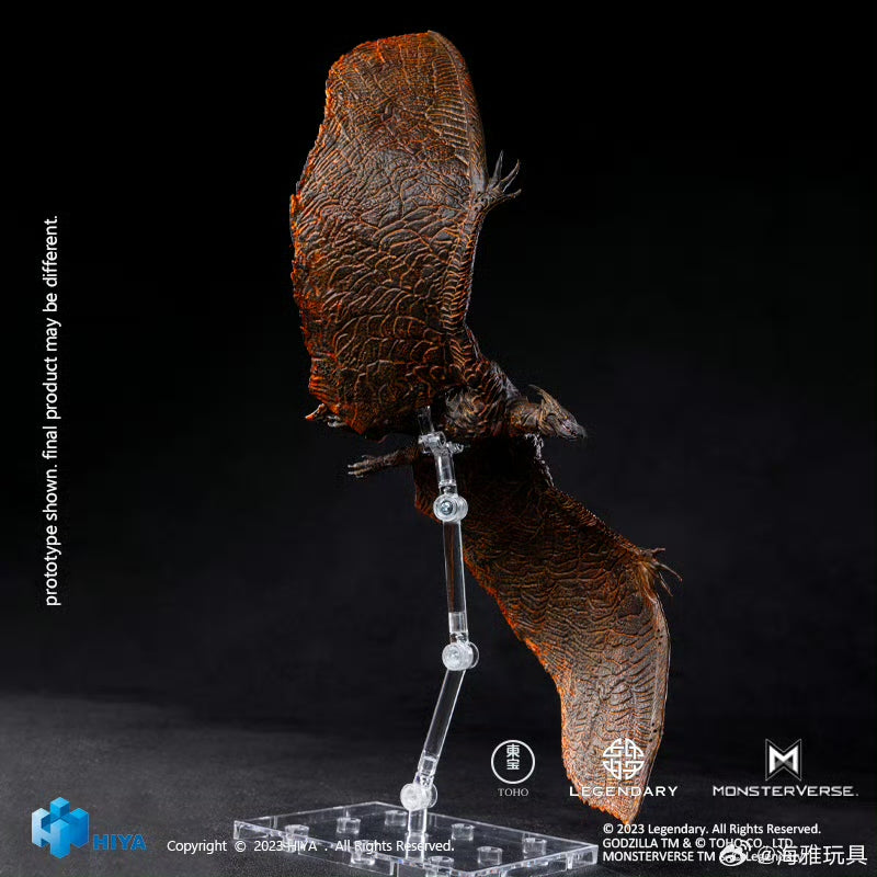 HIYA 7-inch Godzilla King of the Monsters & Rodan Flameborn Action Figure - Exquisite Collectible Toy for Movie Fans, Display & Gift