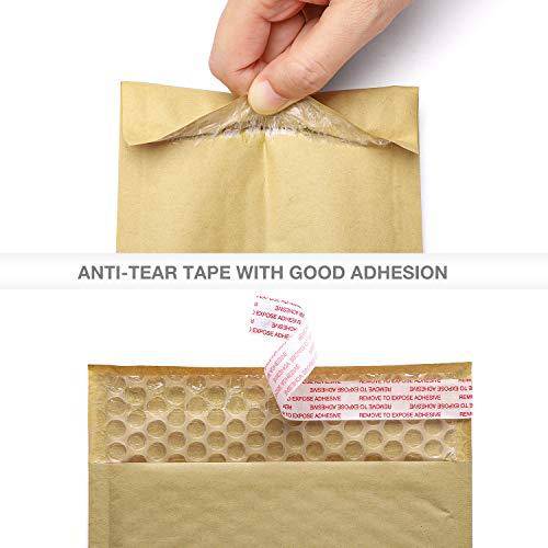 6x10 Kraft Bubble Mailer Padded Envelopes - Eco-Friendly Shipping Envelopes for Ecommerce, Small Packages & Mailing | Perfect for Jewelry, Books, Documents & Online Store Shipments