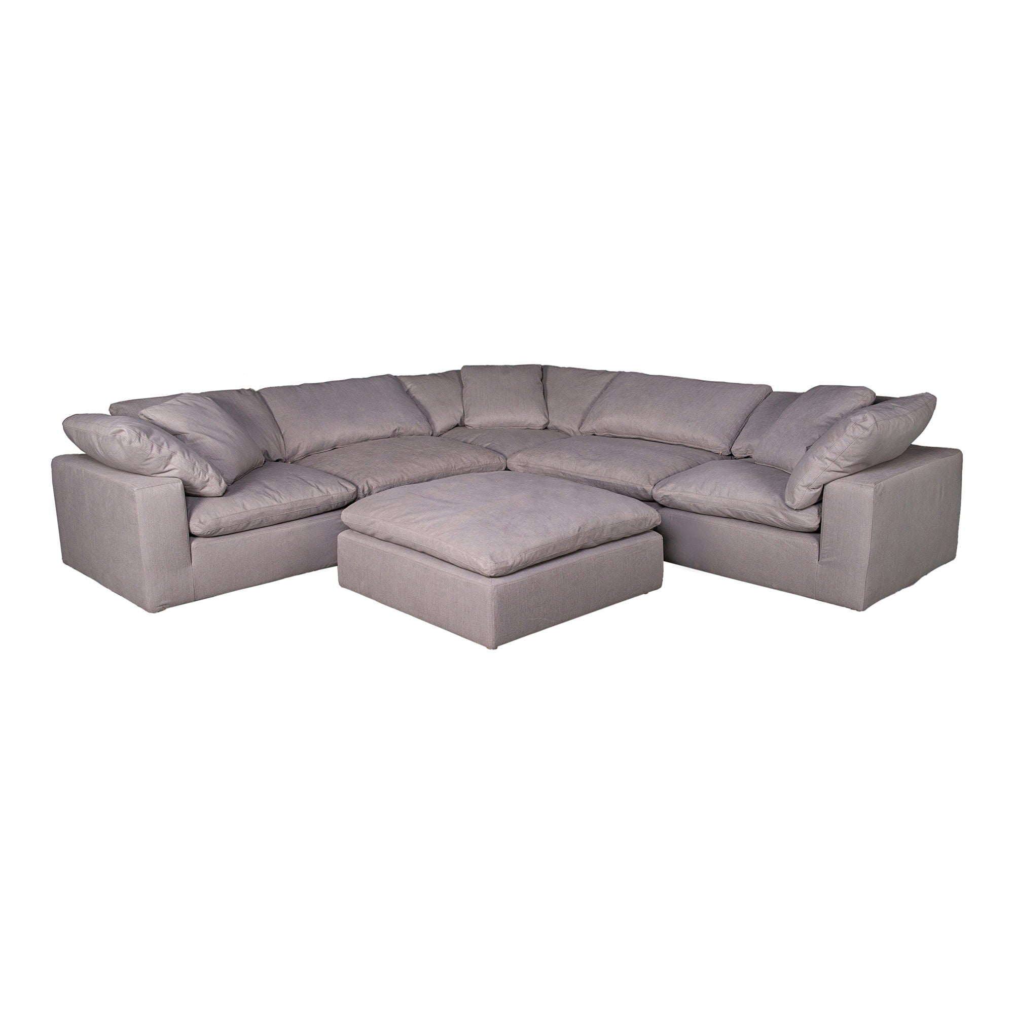 Livesmart Fabric Corner Chair - Light Gray Accent Chair for Living Room, Bedroom, or Office - Comfortable Modern Lounge Seating for Small Spaces