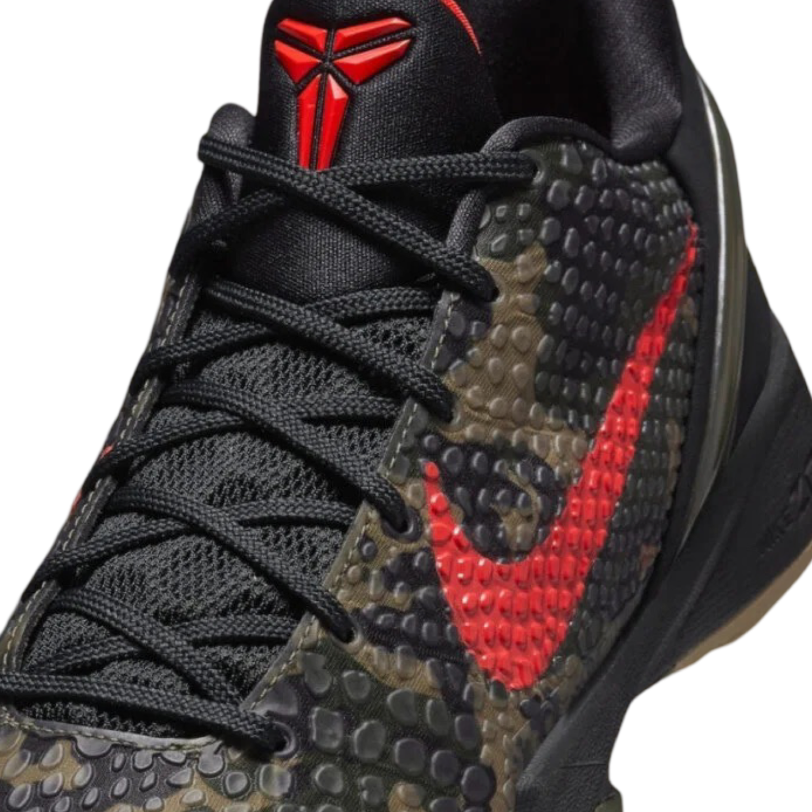 Nike Kobe 6 Protro Basketball Shoes - Italian Camo Black Crimson Bog Khale - Performance Sneakers for Court Play & Streetwear Fashion