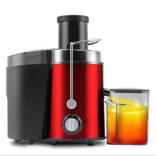 Powerful 400W Centrifugal Juicer for Whole Fruits & Vegetables - Large Feeding Tube, Easy to Clean, Red - Perfect for Healthy Juicing at Home, Gym, or Office