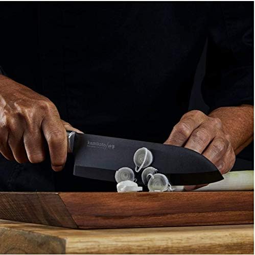 Premium Kamikoto Kuro Series Japanese Knife Set - 6-Piece High Carbon Stainless Steel Kitchen Knives for Professional Chefs & Home Cooking - Perfect for Slicing, Dicing & Food Prep