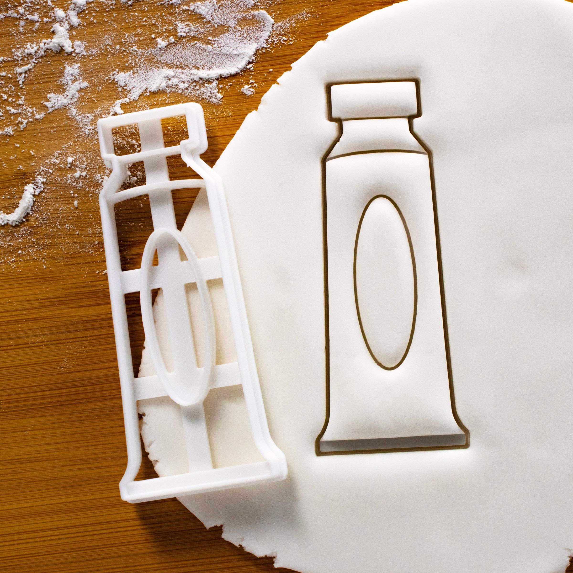 Paint Tube Cookie Cutter - 1 Piece Stainless Steel Baking Decorating Tool for Artists & Bakers | Perfect for DIY Cookies, Cake Decorations & Creative Baking Gifts