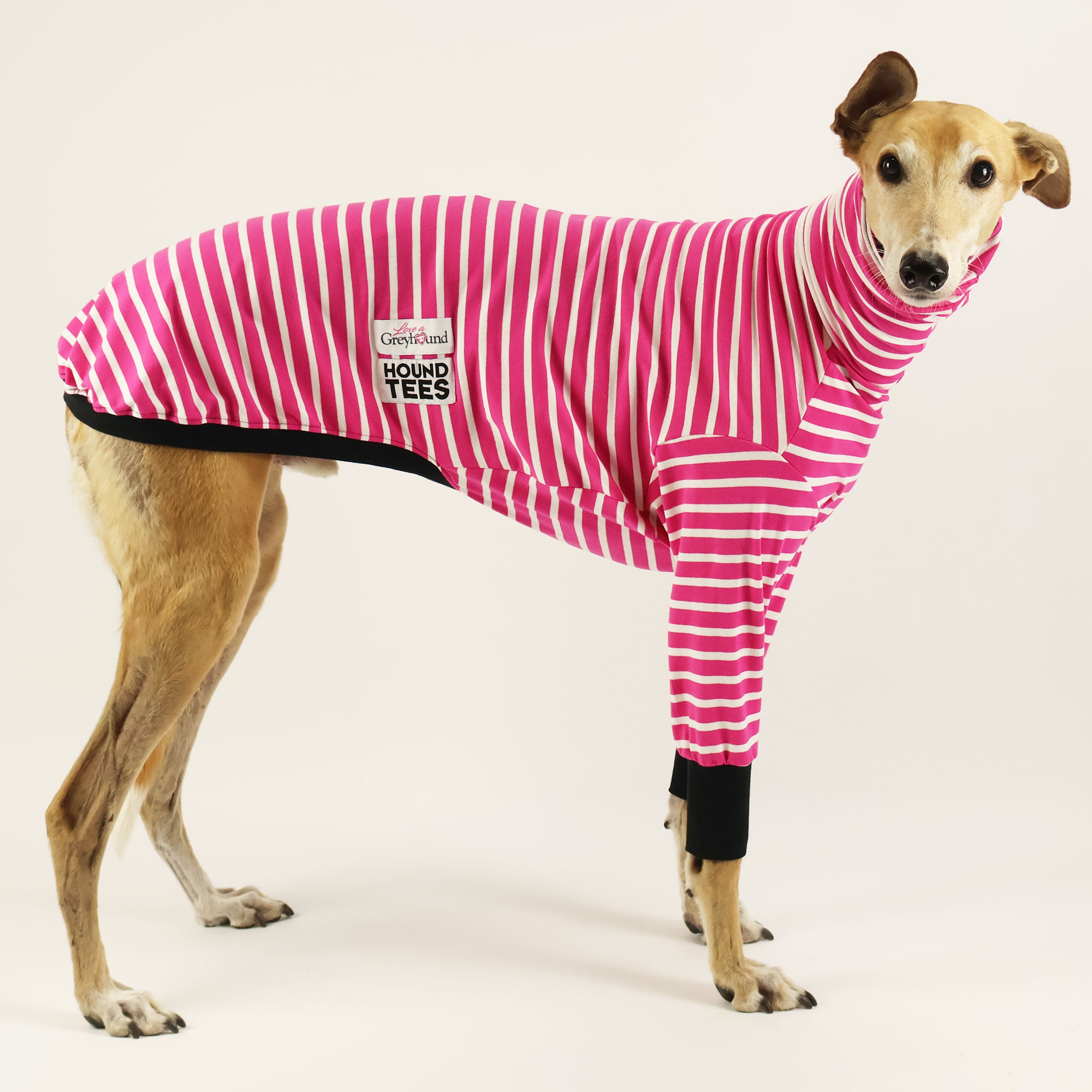Love A Greyhound Greyhound Long Sleeve Hound Tee - Comfortable Dog Lover Shirt for Greyhound Owners - Perfect for Walks, Dog Parks & Casual Wear