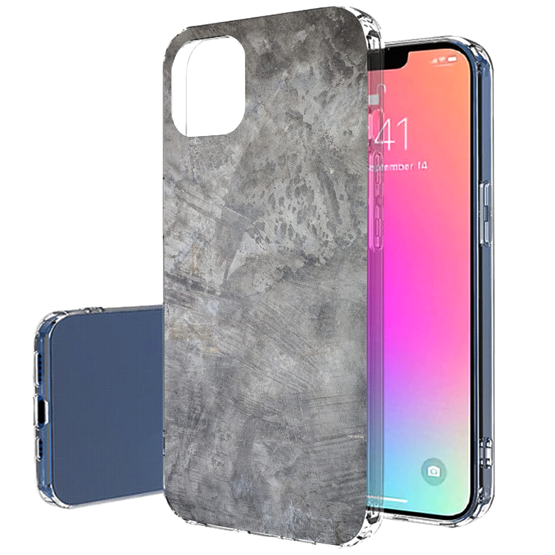 Premium Slim Thin TPU Gel Case for Apple iPhone 13 Pro - Lightweight Flexible Soft Cover with Metal Texture & 15 Stylish Prints | Anti-Scratch Protection | Made in USA | Perfect for Everyday Use, Travel & Work