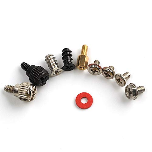 228pcs Computer PC Screw Assortment Kit - Motherboard, Case Fan, CD-ROM & Hard Drive Screws Set with Plastic Storage Case | DIY PC Building & Repair Accessories for Home Office Use