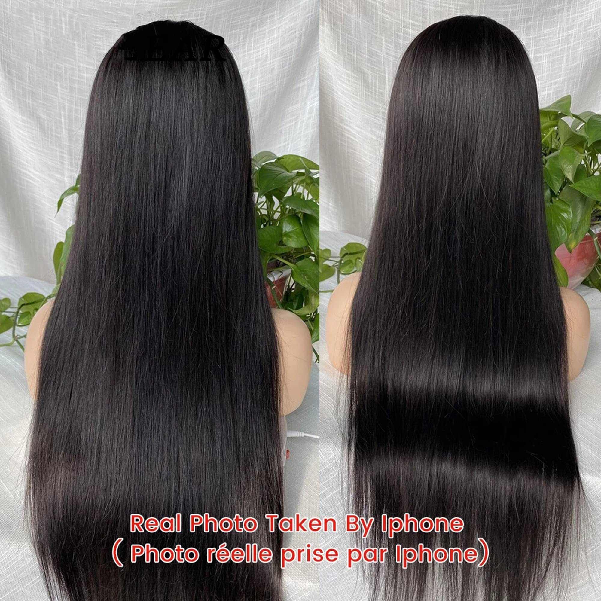 VIPbeauty 13x6 HD Lace Front Wigs Human Hair 180% Density Transparent 12A Brazilian Straight Lace Frontal Wig for Black Women - Pre Plucked with Baby Hair, 28 Inch | Natural Look for Daily Wear, Parties & Special Occasions