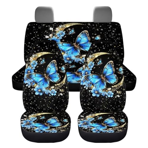Blue Butterfly Moon Flower