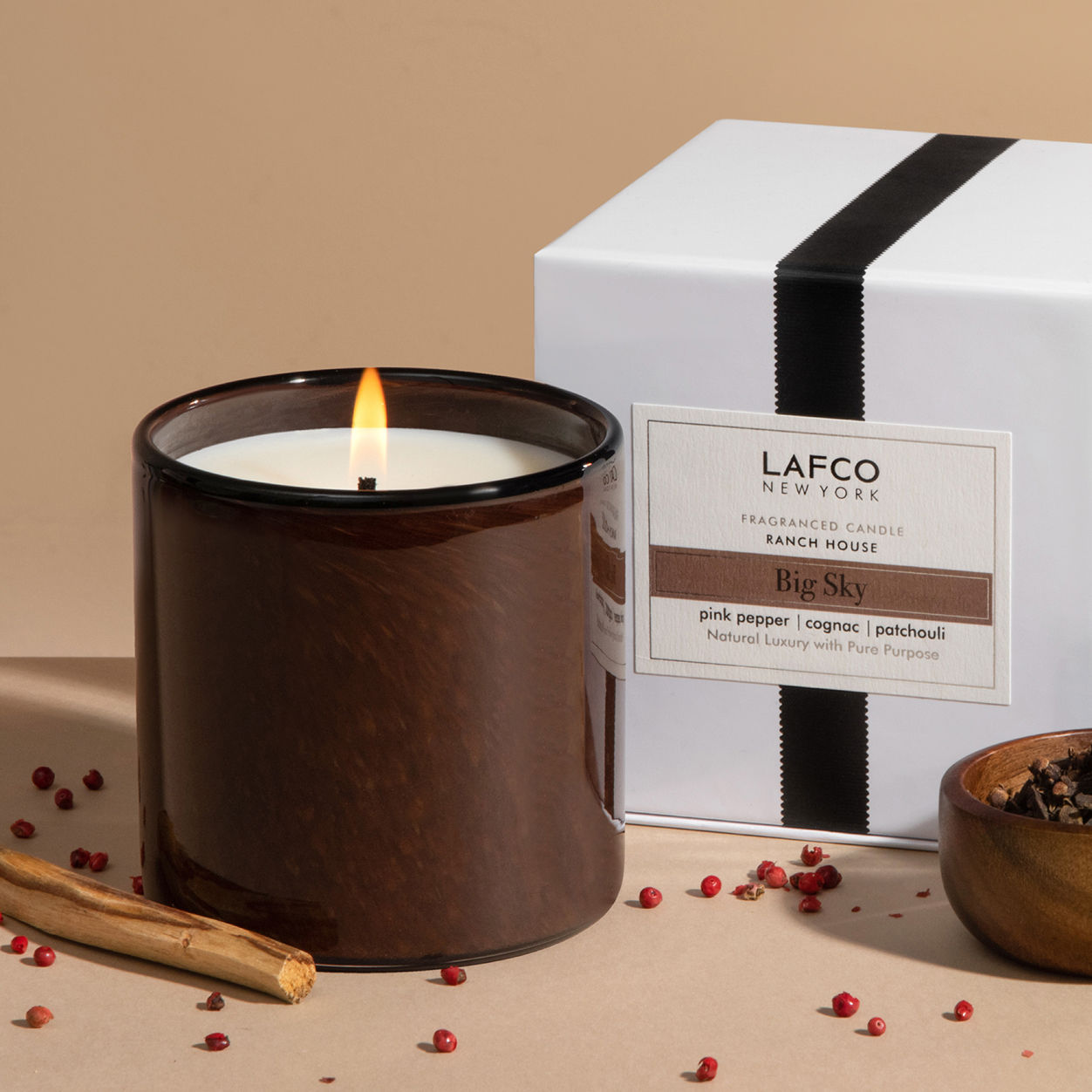 Big Sky Signature Scented Candle - Natural Soy Wax, Long-Lasting Fragrance for Home, Office & Relaxation - Perfect for Aromatherapy, Gifts & Cozy Evenings