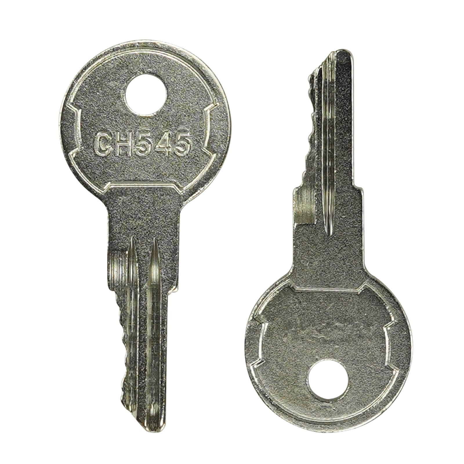 CH545 Keys - 6 Pack Compatible with Truck, Trailer, RV, Camper, Car Hauler, Tool Box & Safety Cabinet Locks - Heavy Duty Paddle Handle Replacement Keys for Outdoor and Storage Security