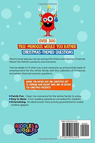 Christmas Would You Rather Book for Kids Ages 6-12 | Fun Holiday Joke Game & Stocking Stuffer Gift | Christmas Activities for Family Game Night & Classroom Parties