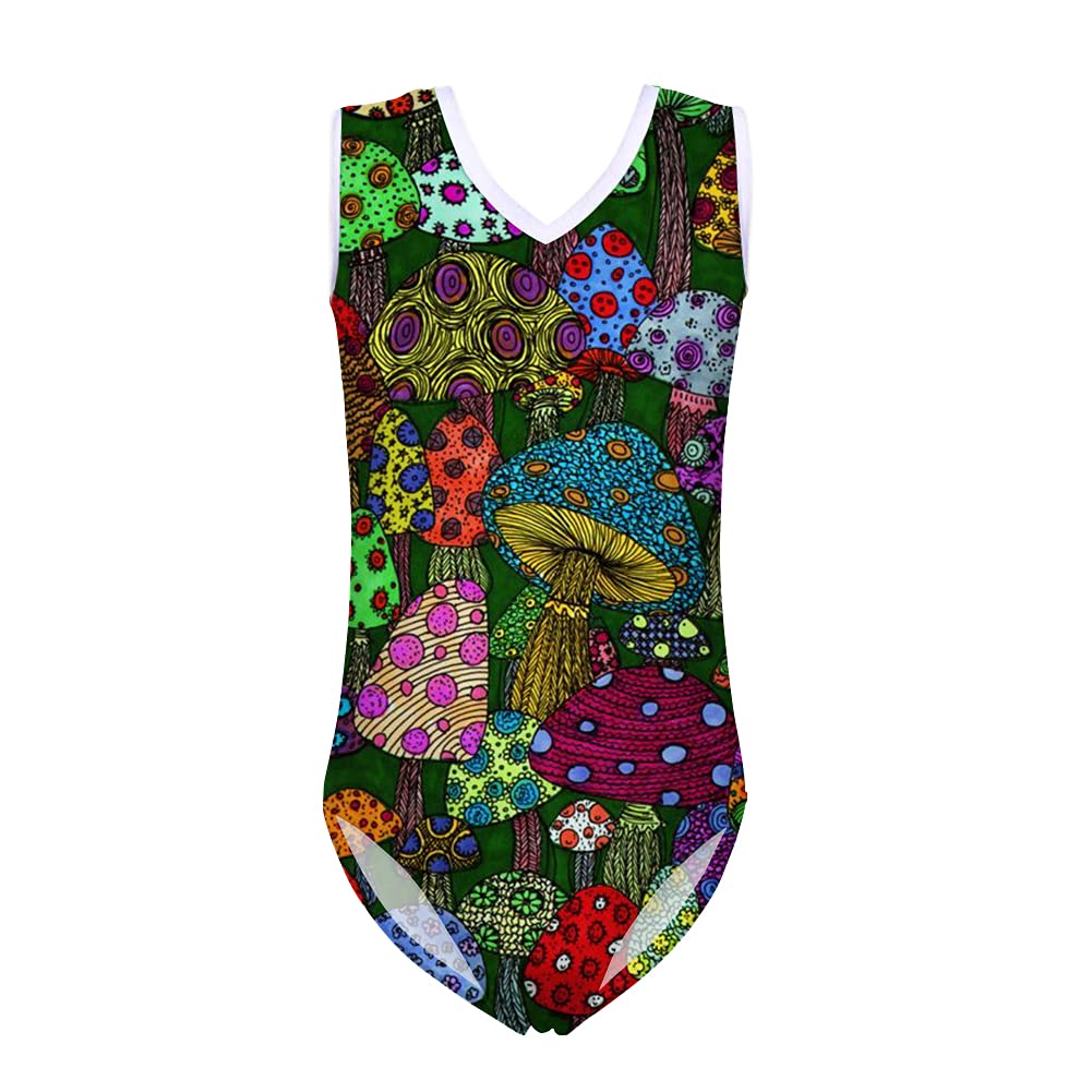 FKELYI Girls' Sleeveless Gymnastics Leotard - Breathable Athletic Dance Bodysuit for Kids - Perfect for Ballet, Gymnastics & Dance Practice