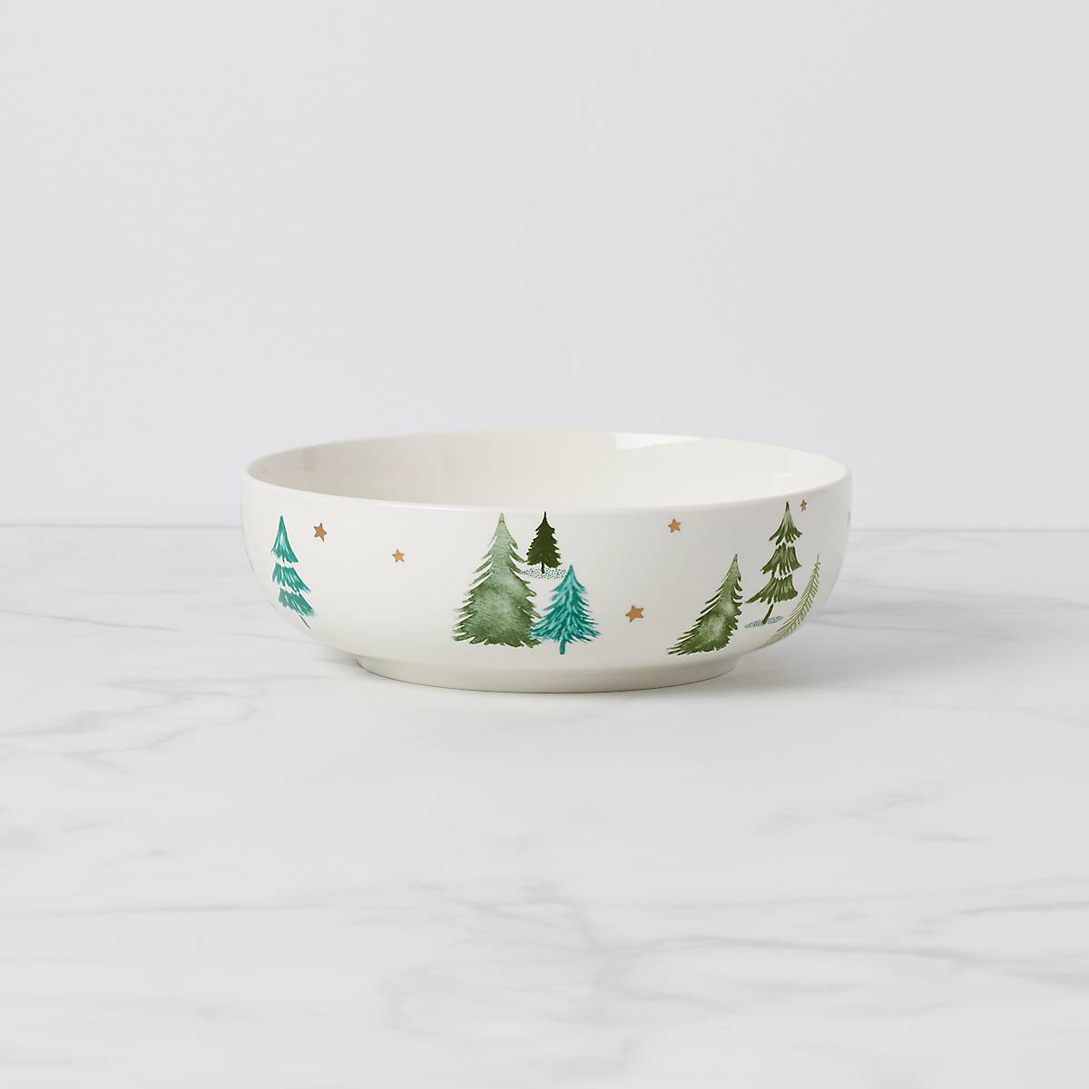 Balsam Lane Serving Bowl - Elegant Ceramic Salad Bowl for Entertaining, Family Dinners & Holiday Gatherings - Perfect for Salads, Pasta, Fruit & More