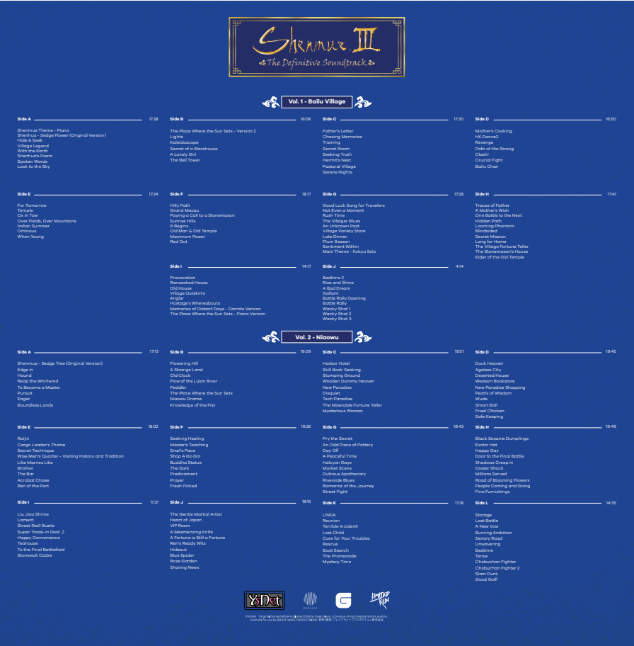 Shenmue III The Definitive Soundtrack - 11LP Vinyl Complete Box Set | Video Game Music Collection | Perfect for Gaming Enthusiasts & Vinyl Collectors