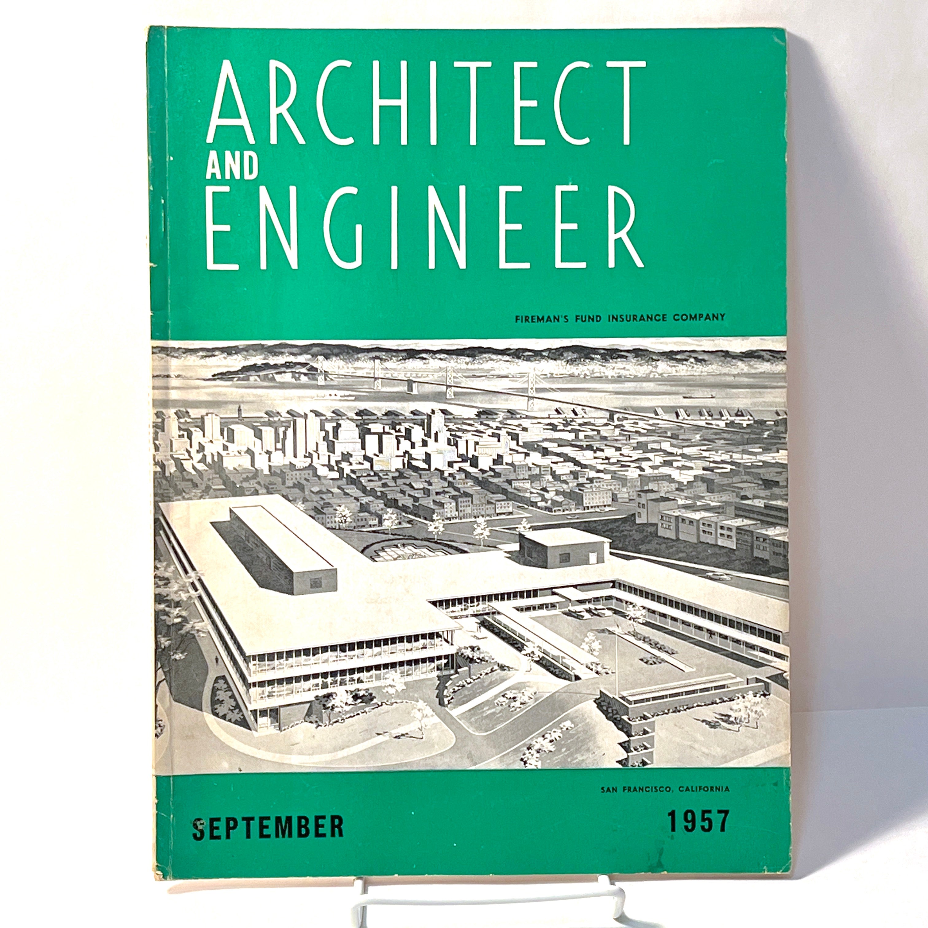 Architect and Engineer Magazine - September 1957 Issue Vol. 210 No. 3 | Vintage Architecture & Engineering Journal | Collectible Periodical for Design Professionals and History Enthusiasts | Perfect for Home Office Decor and Historical Research