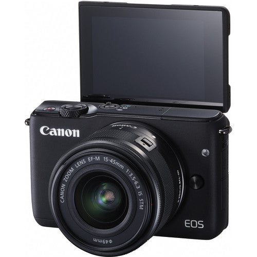 Canon EOS M10 Mirrorless Digital Camera with 15-45mm Lens (Black) - Perfect for Travel Photography, Vlogging & Everyday Shooting