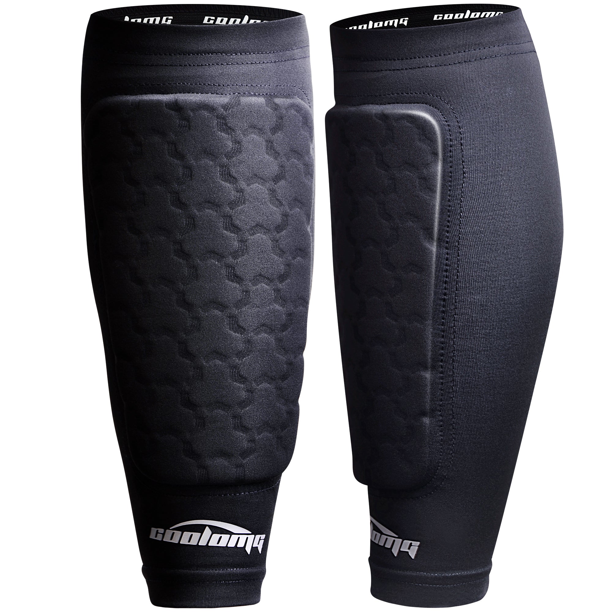 COOLOMG Soccer Shin Guards with Calf Compression Sleeves - Lightweight Football Leg Protection for Youth & Adults - Perfect for Training, Matches & Injury Prevention