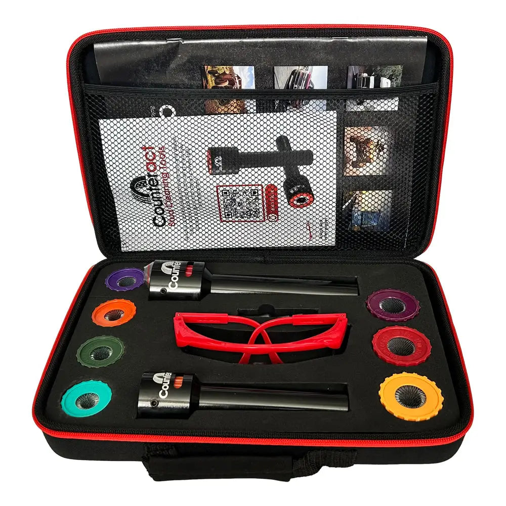 STK 1322 Stud Cleaning Kit with Protective Case - 15 Piece Jewelry Cleaning Set for Earrings, Nose Rings & Body Piercings | Travel-Friendly Piercing Care Solution for Home & On-The-Go