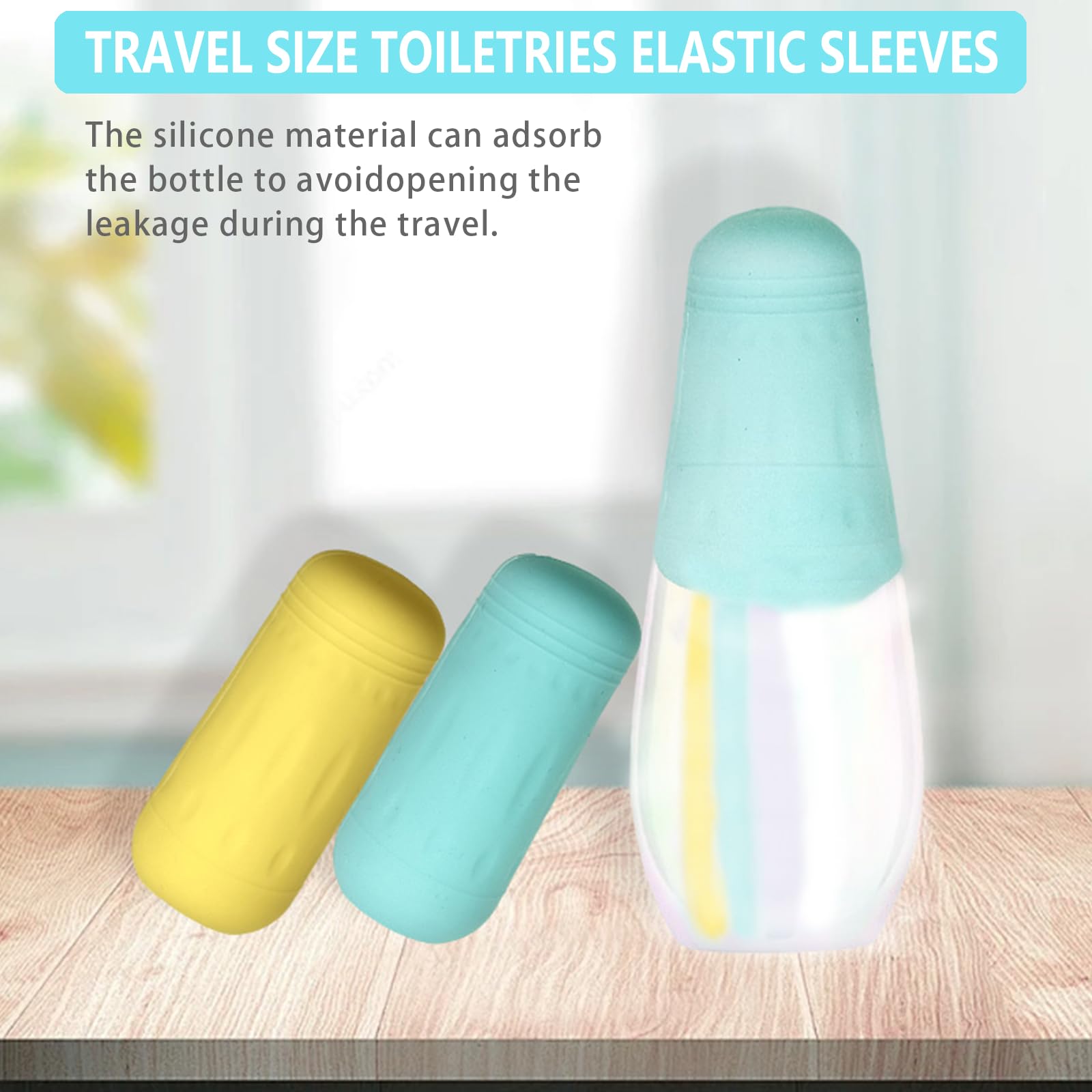10 PCS Silicone Bottle Covers - Leak-Proof Travel Essentials for Toiletries, Beach Vacations & Cruise Trips | Reusable Protective Sleeves for Men & Women | Perfect for Gym, Camping & Airplane Carry-Ons