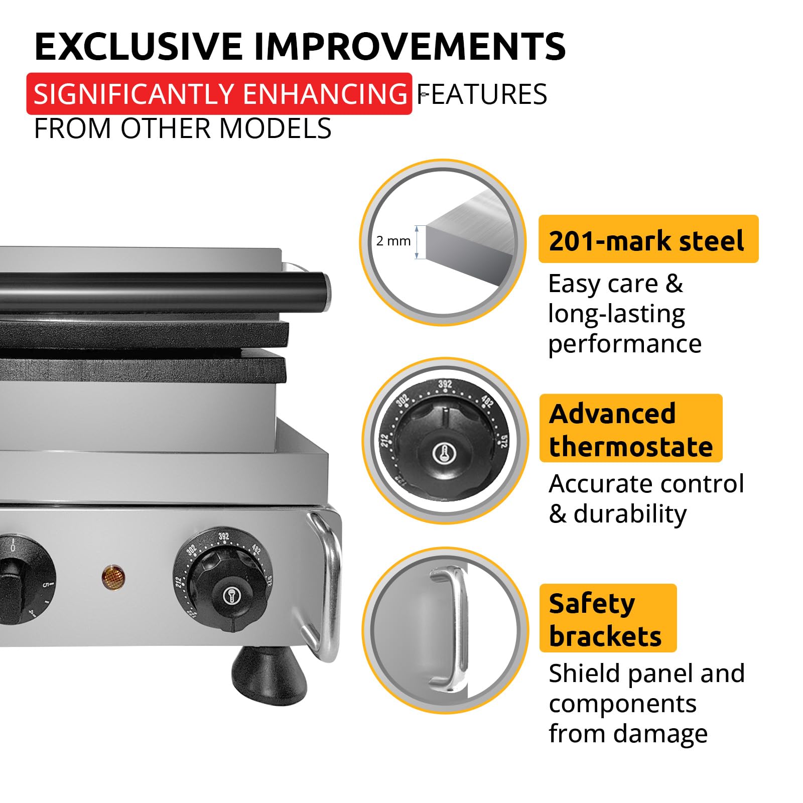ALDKitchen Mini Dutch Pancake Maker - Poffertjes Making Machine with Nonstick Stainless Steel Plate, 110V (16 Pcs) - Perfect for Breakfast, Brunch & Party Snacks