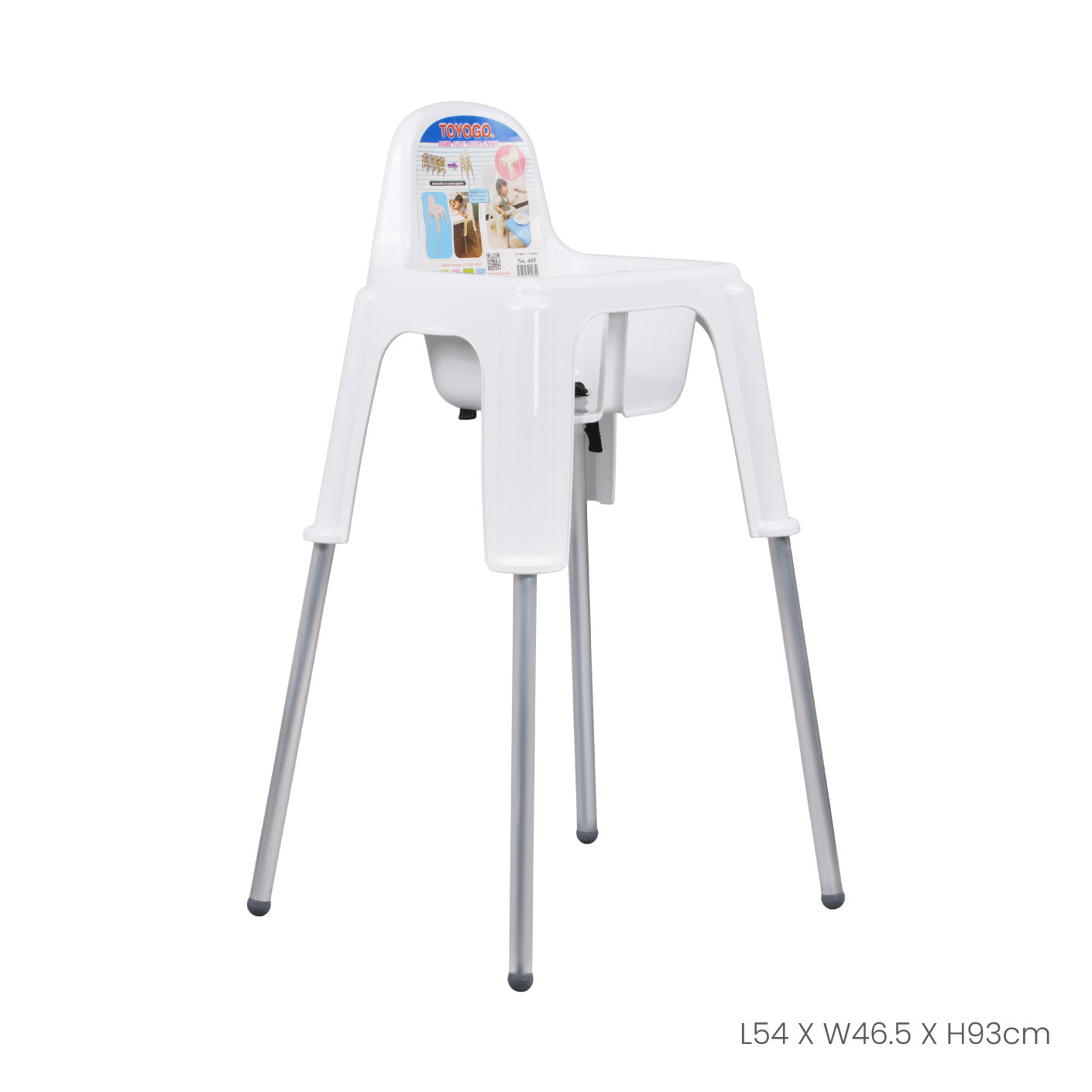 Dual Kids High Chair - Adjustable Baby Feeding Seat with Safety Harness & Tray for Toddlers - Perfect for Home, Restaurants, and Travel