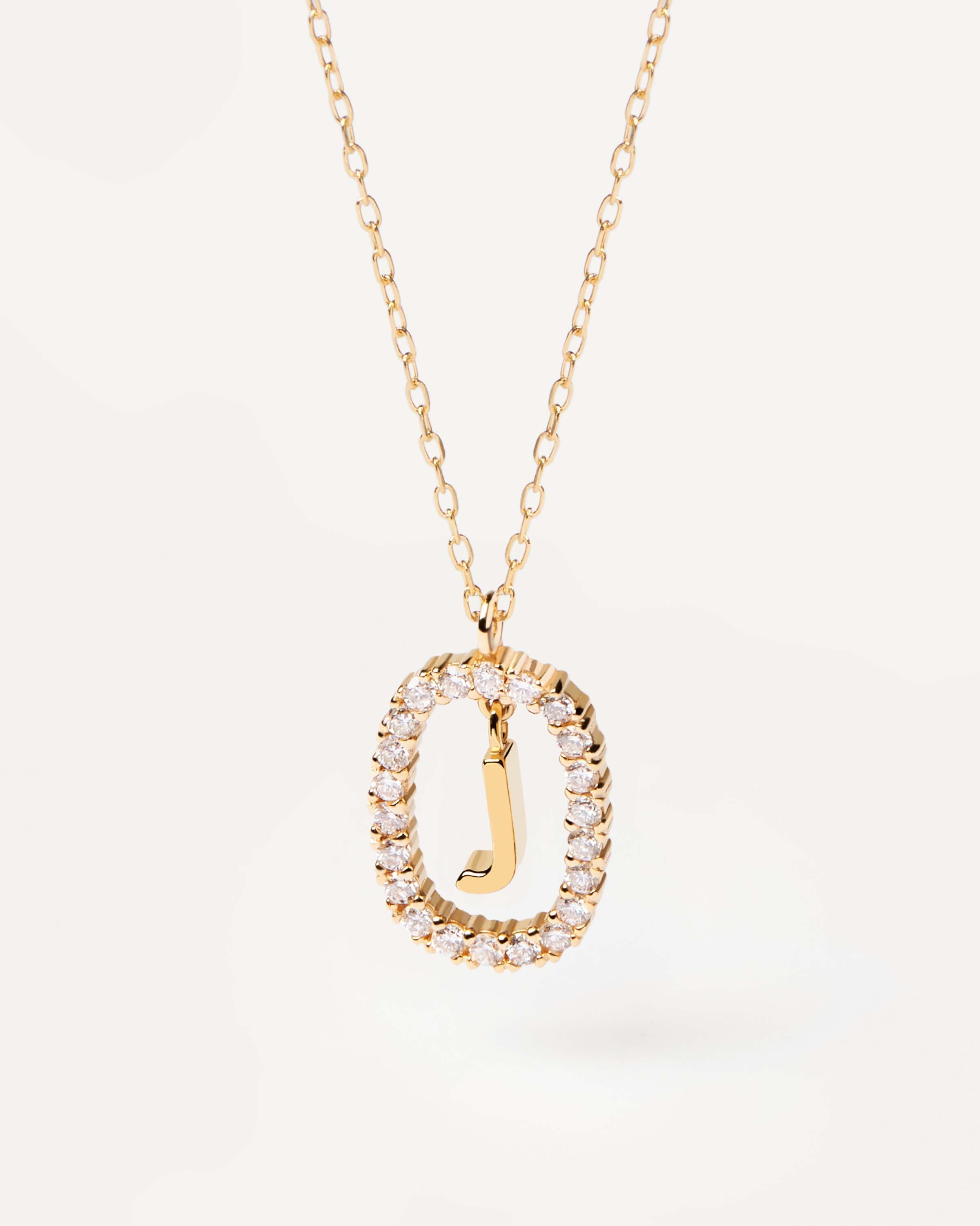 14K Gold Letter J Necklace for Women - Diamond Initial Pendant Jewelry Gift for Birthday, Anniversary & Valentine's Day | Elegant Layering Necklace for Everyday Wear