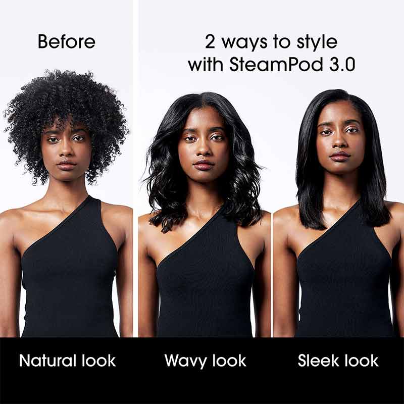 L'Oréal Professionnel Steampod 3.0 Steam Hair Straightener & Styler - Professional Steam Iron for Frizz-Free, Shiny Hair at Home or Salon