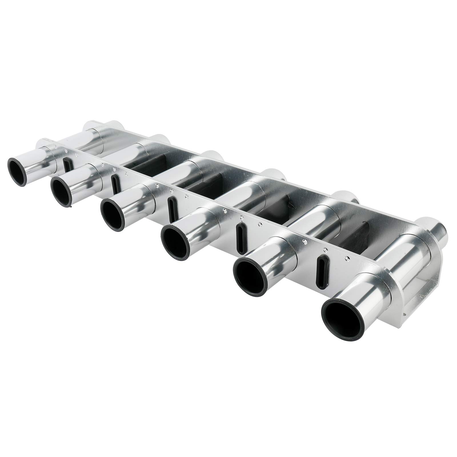**Amarine Made 6-Tube Tackle Rack Fishing Rod Holder – Durable Aluminum Wall or Side Mount Pole Rack for Boats, Yachts & RVs – Perfect for Organizing Fishing Gear Onboard or at Home**