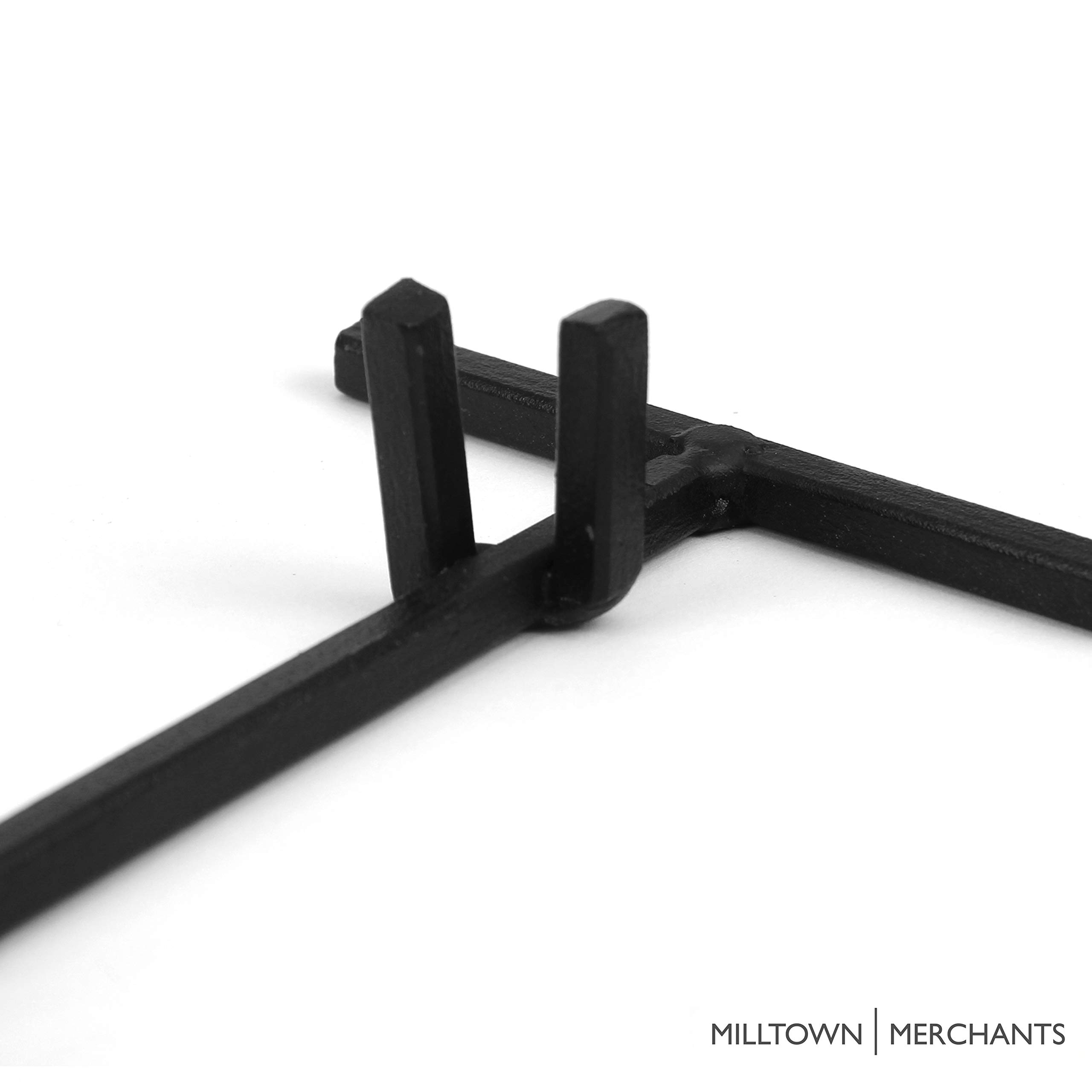 Milltown Merchants™ Metal Display Stand for Ceramic Tiles, Plaques & Glass Art - Small Modern Base Stand for Trade Shows, Office Decor & Home Display - Portable Art Easel for Artists, Craft Shows & Retail Displays (4-Pack)
