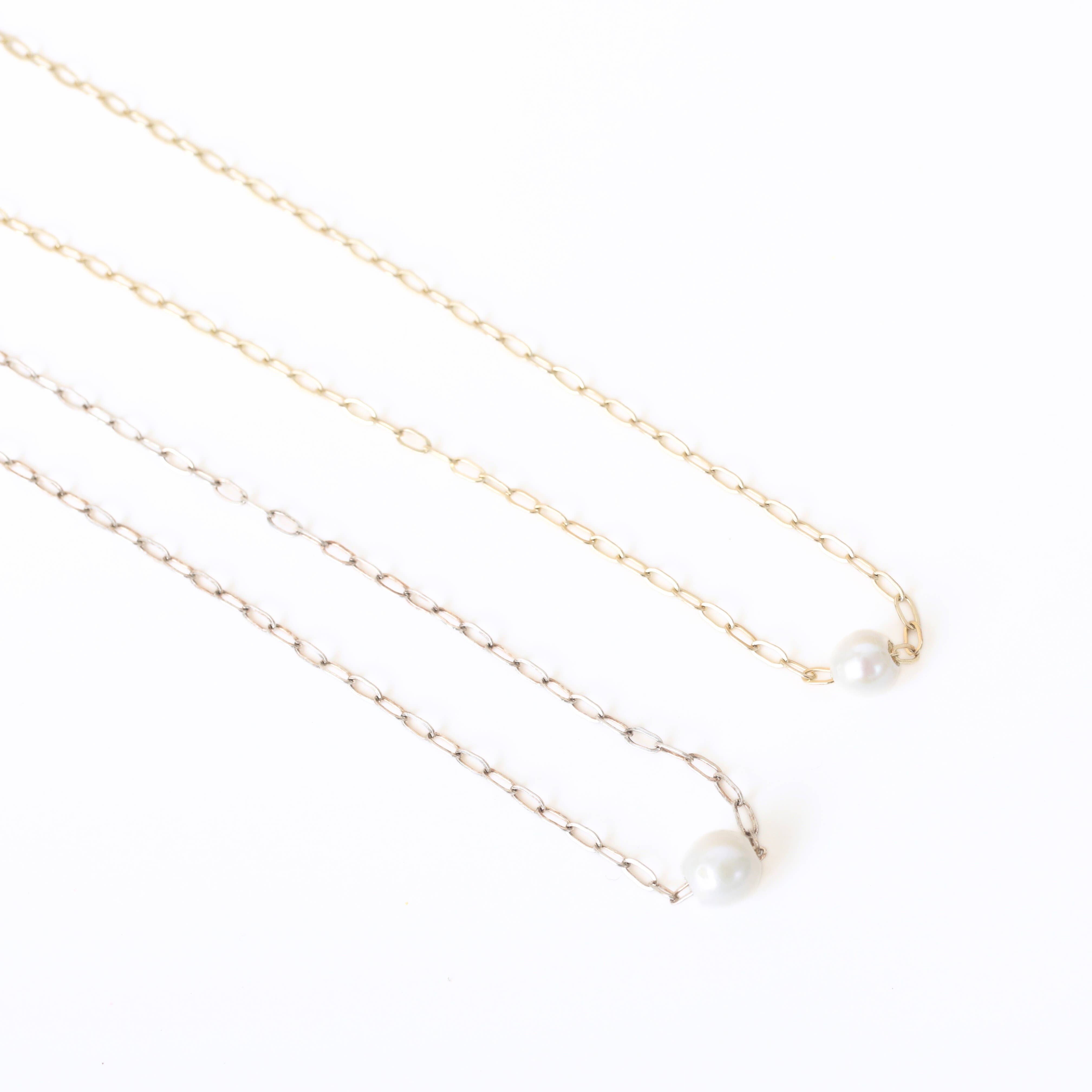 Elegant Chocolate & Steel Pearl Chain Necklace for Women - Perfect for Parties, Weddings & Everyday Wear