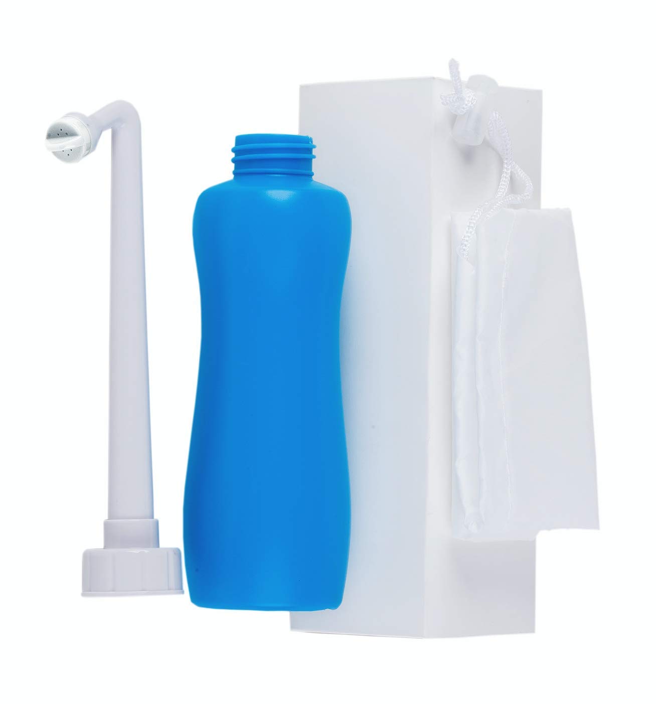 Portable Bidet Sprayer for Travel - 14oz (400ml) Handheld Bidet Bottle with Extended Nozzle & Travel Bag - Personal Hygiene Cleansing Solution for Toilet, Camping & Outdoor Use - iChanTon Brand