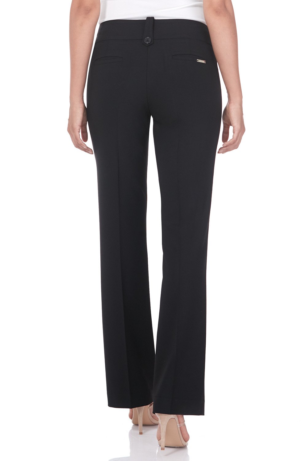 Rekucci Women's Stretch Bootcut Pants with Tummy Control - Smart Desk to Dinner Comfort for Work & Casual Wear