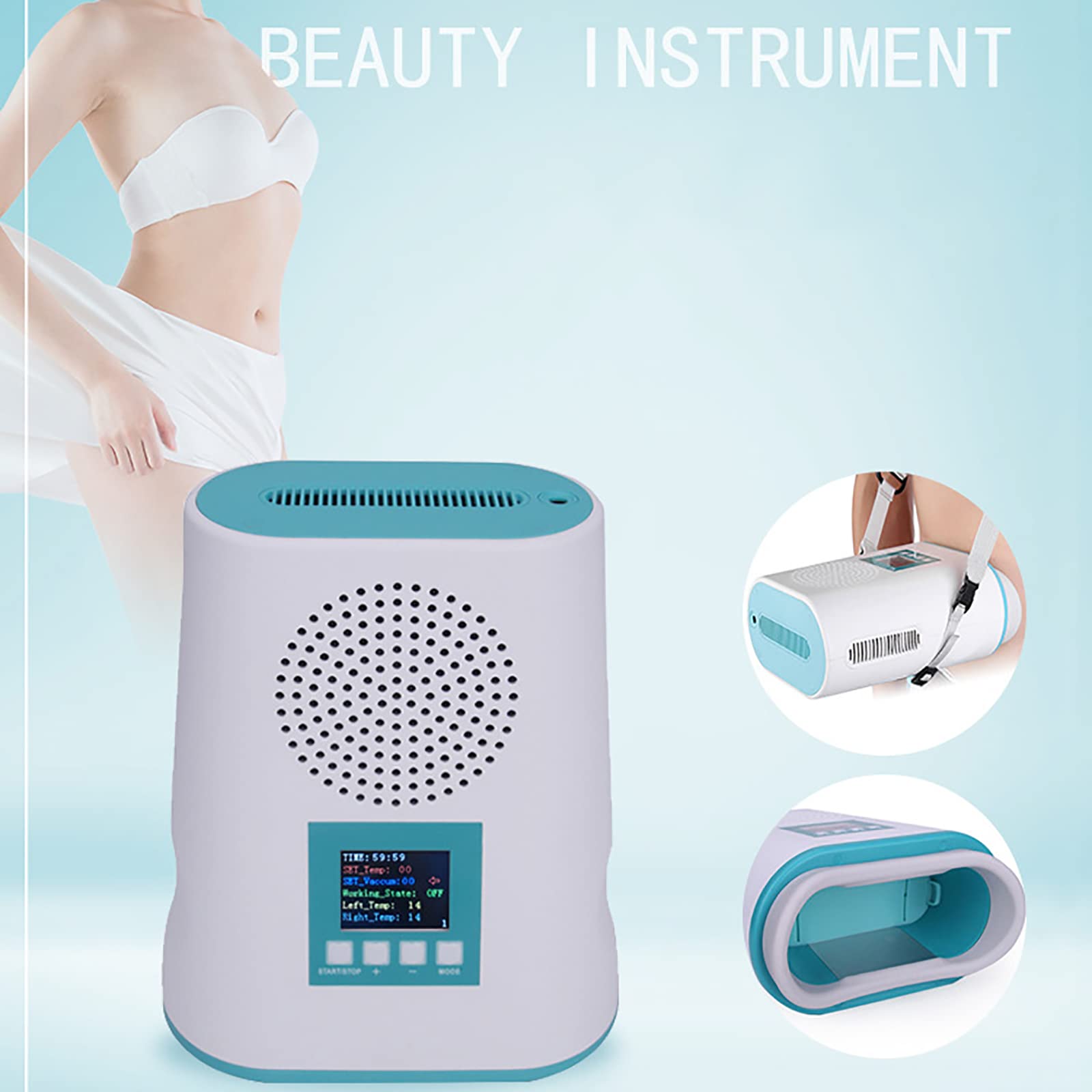 PAILON Cryo Fat Freezing Machine for Body Slimming - Portable CoolSculpting Device for Fat Loss on Arms, Waist, Belly, Butt & Legs - At-Home Fat Burner for Non-Invasive Body Contouring - Perfect for Home & Spa Use