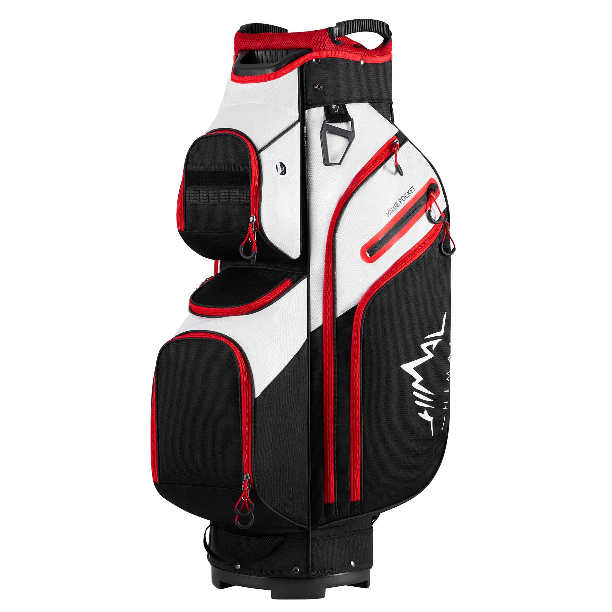 Premium 15-Way Golf Cart Bag with Organizer Divider Top, Comfortable Handles & Waterproof Rain Cover - Ideal for Golfers, Tournaments & Outdoor Sports