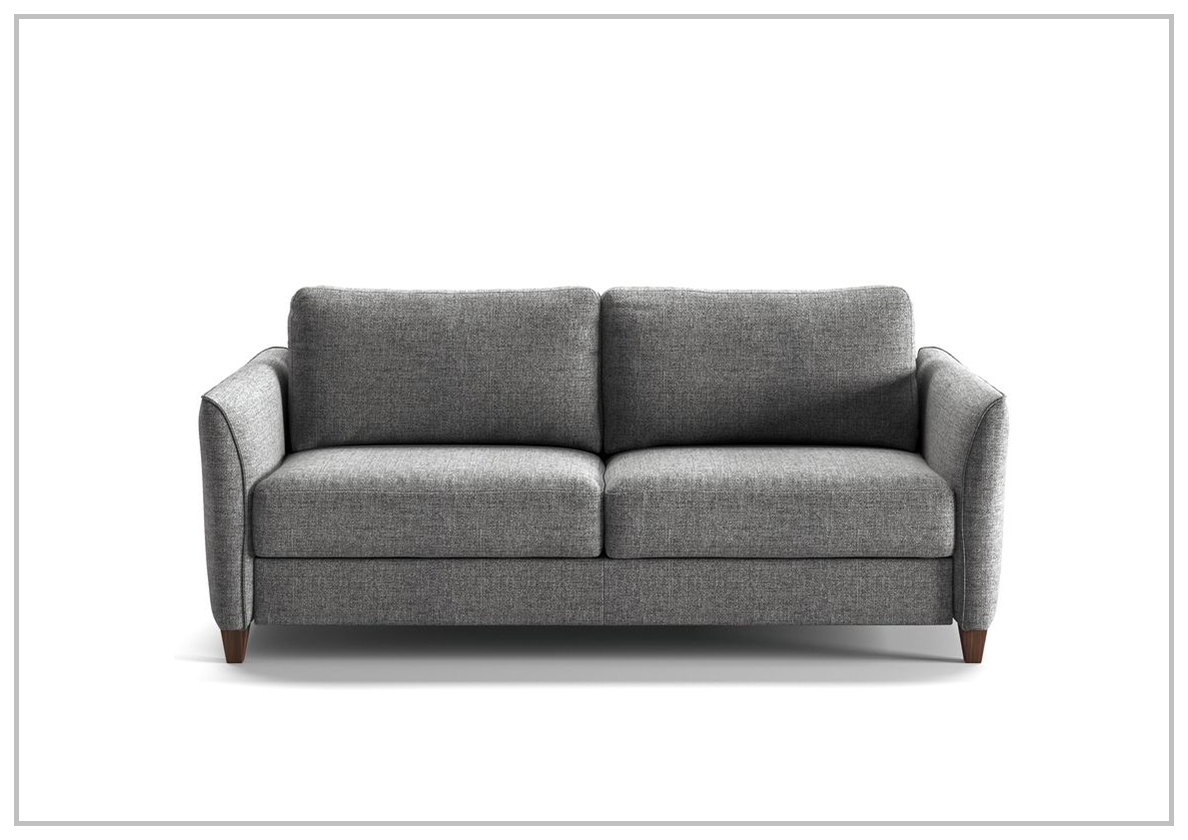 Luonto Aura Fabric Queen Sleeper Sofa Bed with Wood/Metal Legs - Convertible Sofa for Small Spaces, Guest Room & Apartment Living