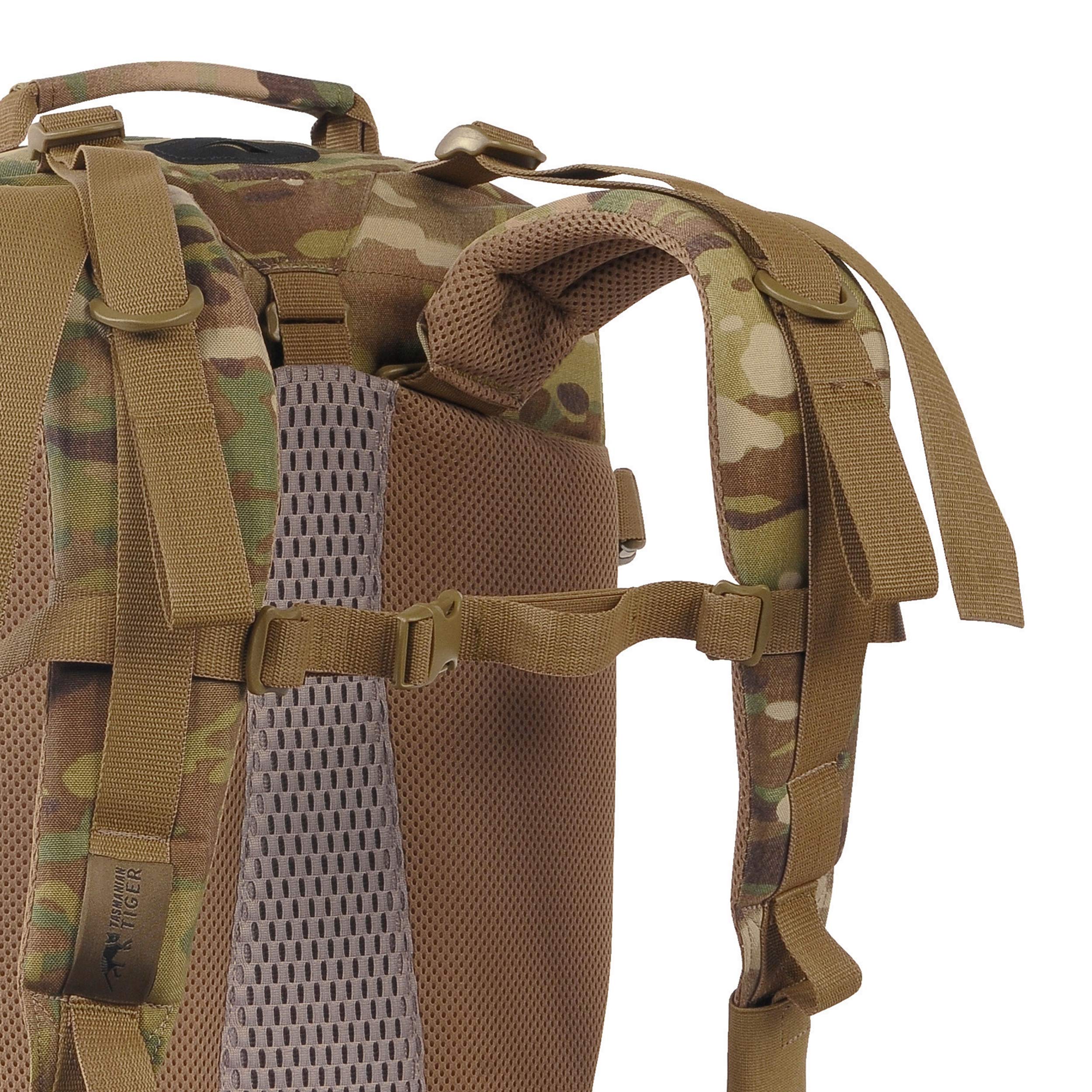 Tasmanian Tiger Mission Pack Mk II 37L Tactical Backpack - Military Grade Combat Backpack with Laser Cut MOLLE System & YKK RC Zippers (Multicam) - Perfect for Outdoor Adventures, Hiking, Airsoft & Military Operations
