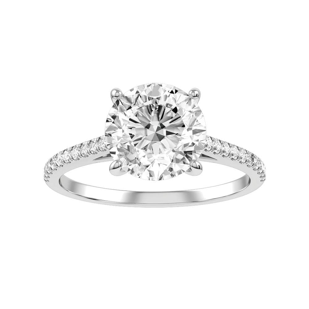 2 Carat (ctw) Princess Cut Moissanite Engagement Rings for Women - 10K/14K/18K Gold & Platinum Plated Silver - Perfect for Proposals, Weddings & Anniversary Gifts