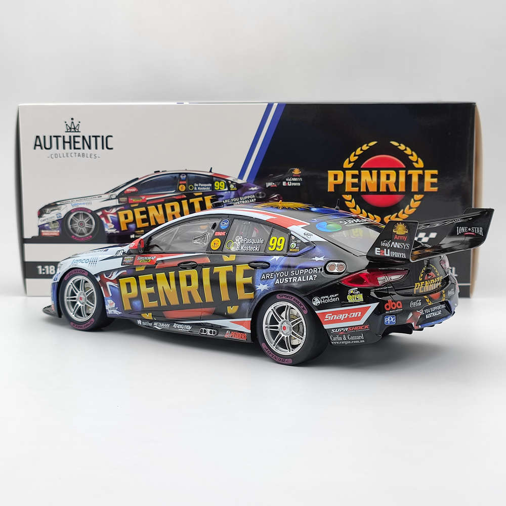1/18 Scale Authentic Penrite Racing #99 ZB Commodore Supercar 2020 Resin Diecast Model Car - Collectible Racing Toy Gift for Adults & Kids - Perfect for Display, Racing Enthusiasts & Car Collectors