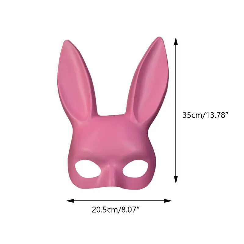 Unisex Bunny Mask for Halloween Party - Cute Rabbit Costume Accessory for Men & Women - Perfect for Cosplay, Costume Parties, and Festive Celebrations
