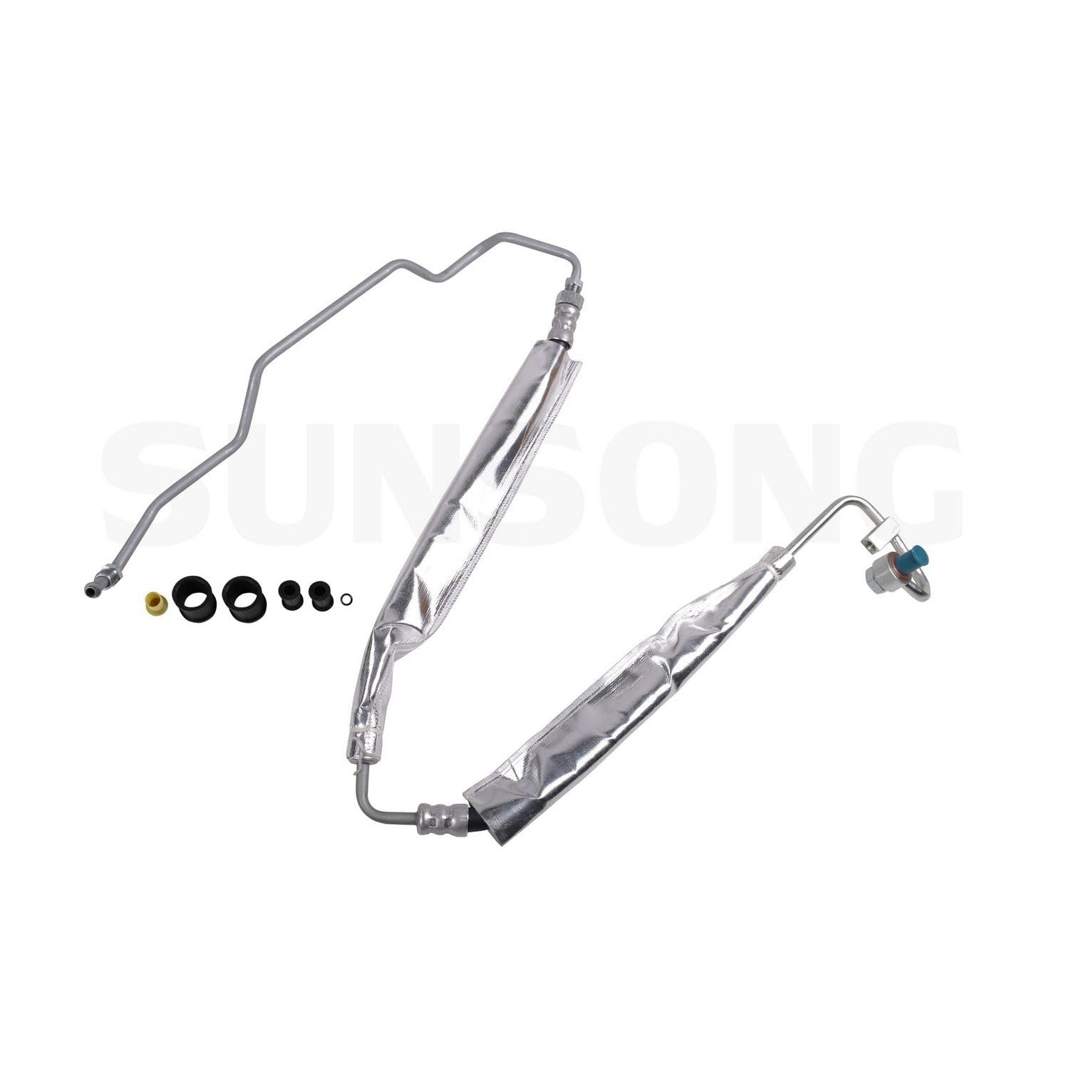 Sunsong 3403601 Power Steering Pressure Line Hose Assembly - High Performance Replacement for Smooth Steering - Perfect for Trucks, SUVs, and Off-Road Vehicles