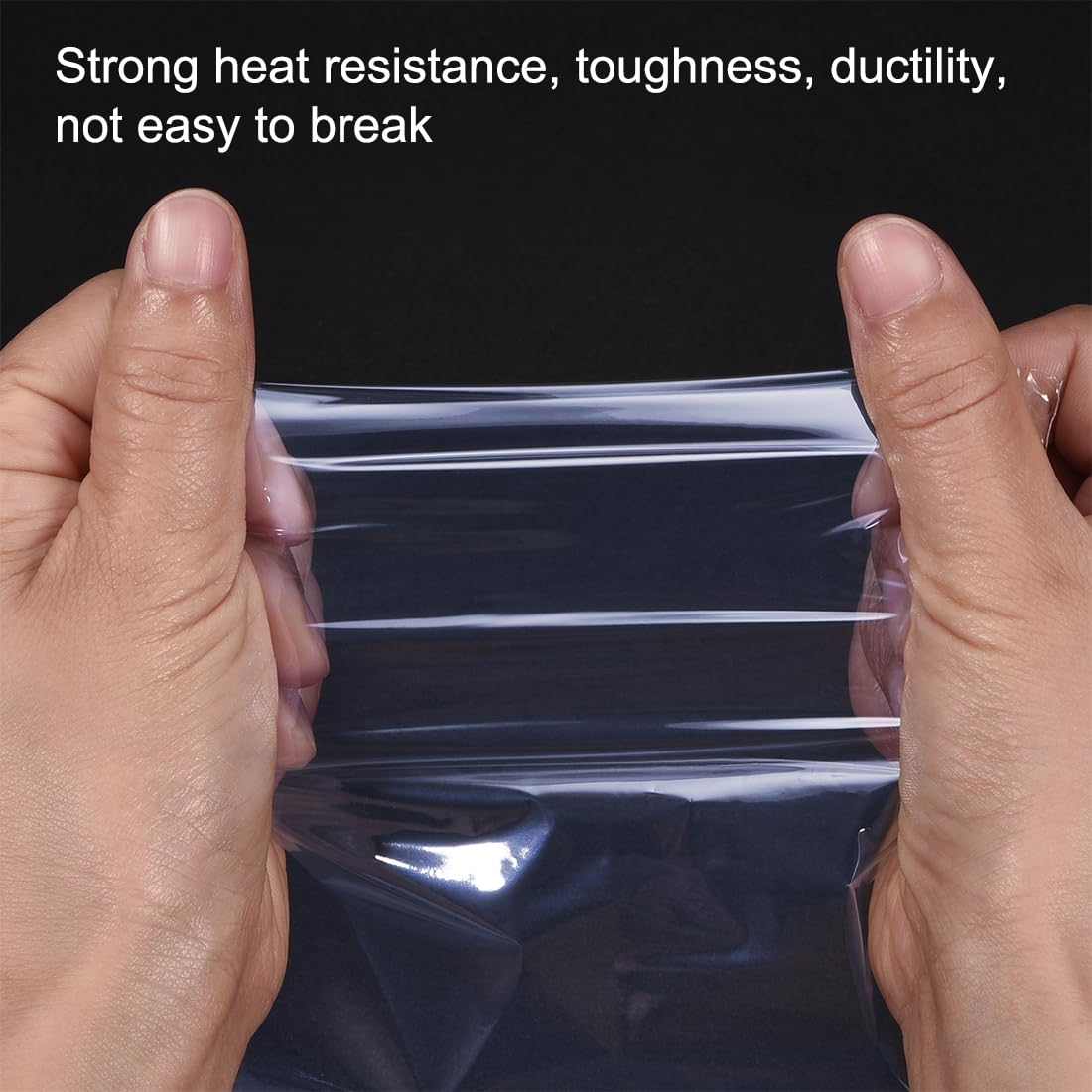 uxcell PVC Heat Shrink Bags 14x10 inch - 100pcs Industrial Shrinkable Wrapping Packaging Bags for Food, Crafts & Electronics | Heat Sealer Compatible for Secure Shipping & Storage