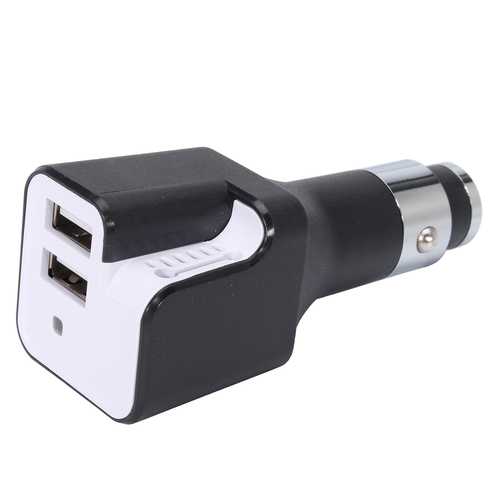 Dual USB Mini Car Air Purifier & Charger for Samsung Xiaomi Huawei iPhone - Compact Air Freshener & Fast Charging for Cars, Home, Office Use