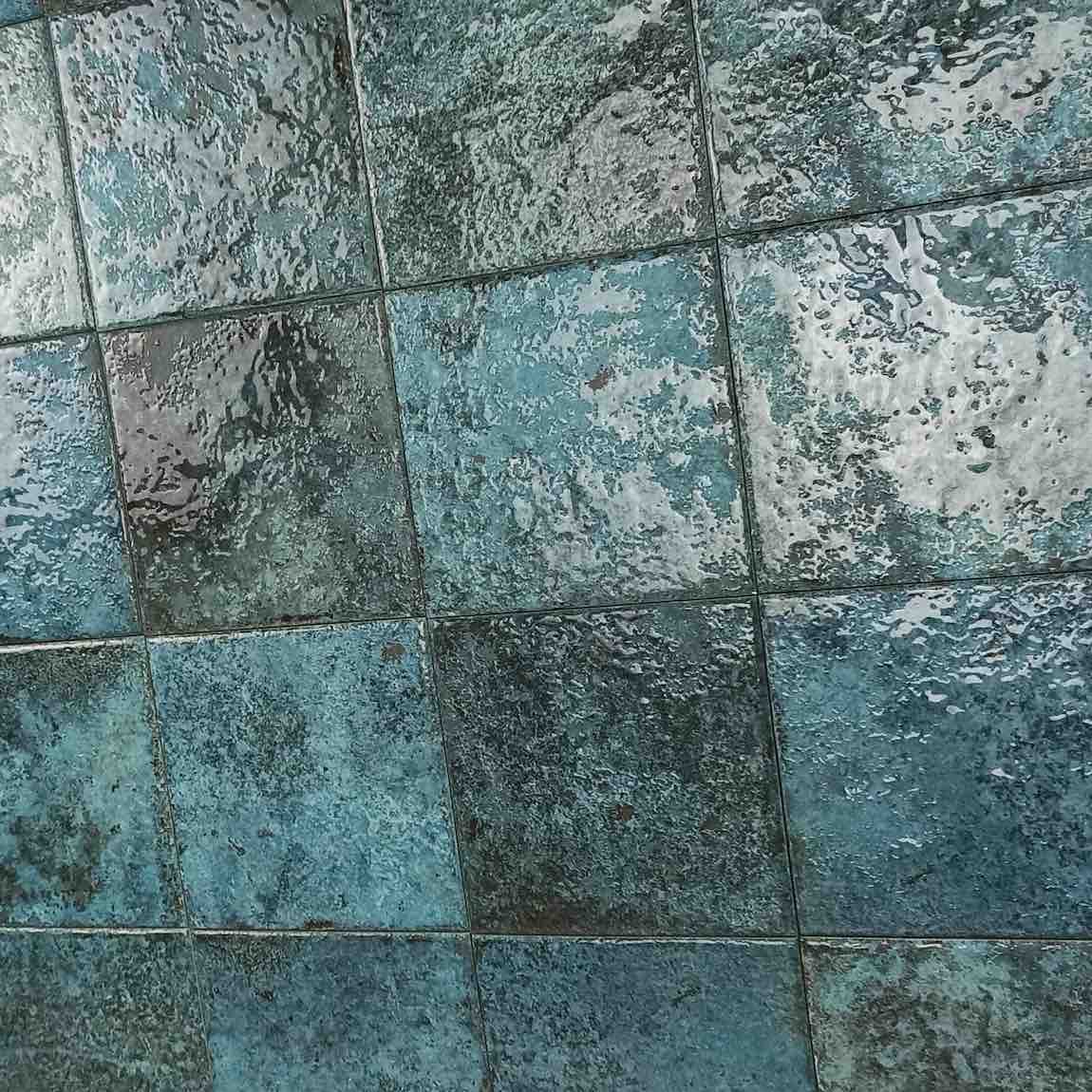 Premium Papeete Turquoise 6x6 Pool Tiles - Vibrant Ceramic Mosaic for Swimming Pools, Backyard Decoration & Spa Renovation