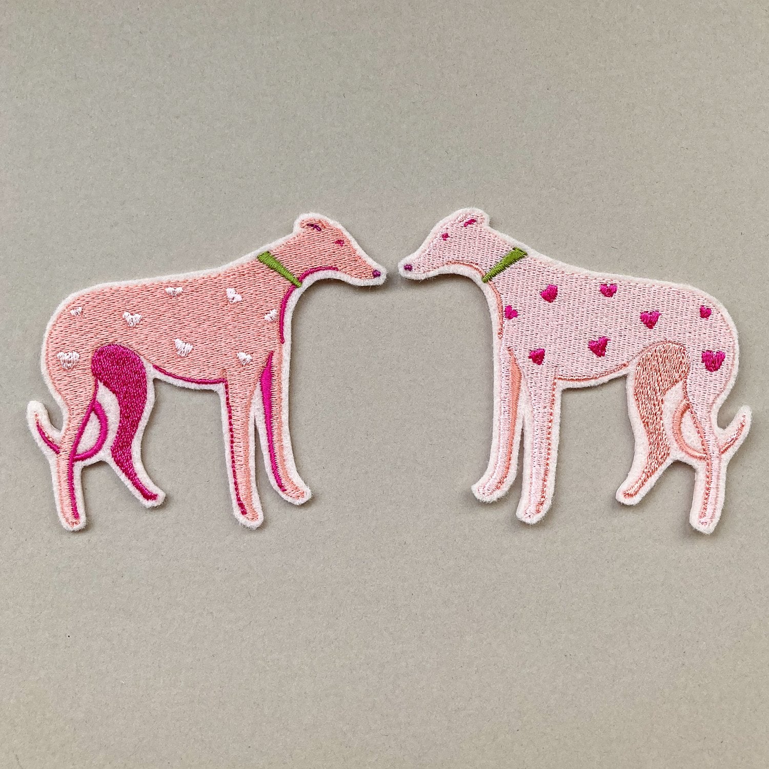 Bryony Moss Be Mine Hound Patch - Cute Embroidered Dog Patch for DIY Crafts, Jackets & Backpacks - Perfect for Pet Lovers & Fashion Accessories
