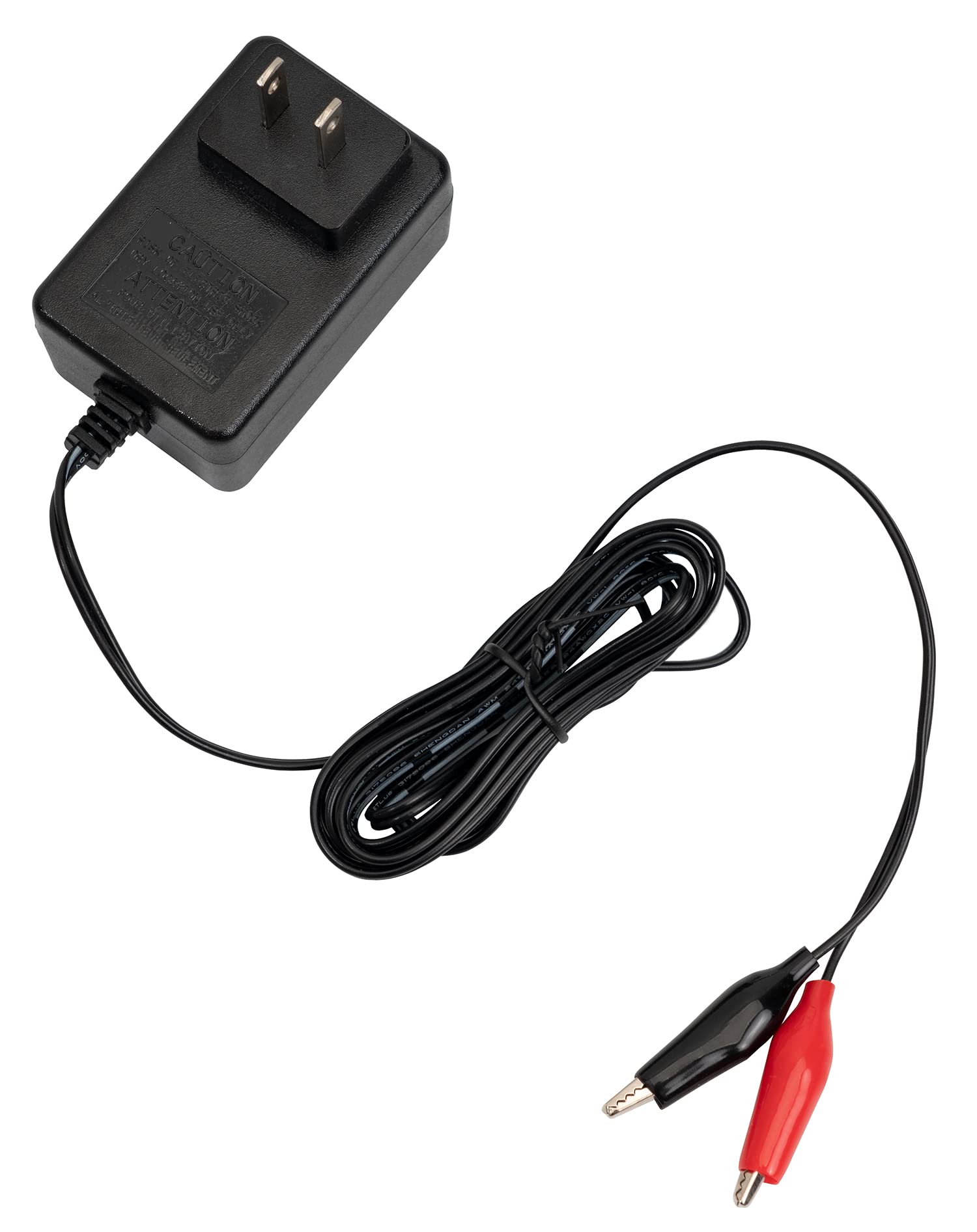 12V 1A Portable Smart Battery Charger for Lead Acid Batteries with Alligator Clips - Ideal for Cars, Motorcycles, Boats & Power Equipment Maintenance