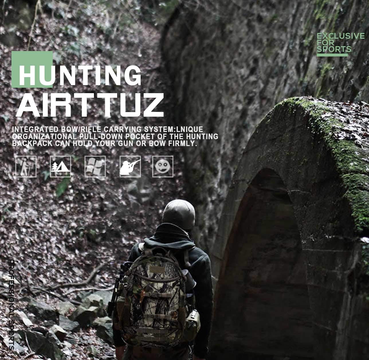 **Best Hunting Backpack for Men - Waterproof Outdoor Daypack with Rain Cover - Ideal for Hunting, Hiking & Camping Adventures**