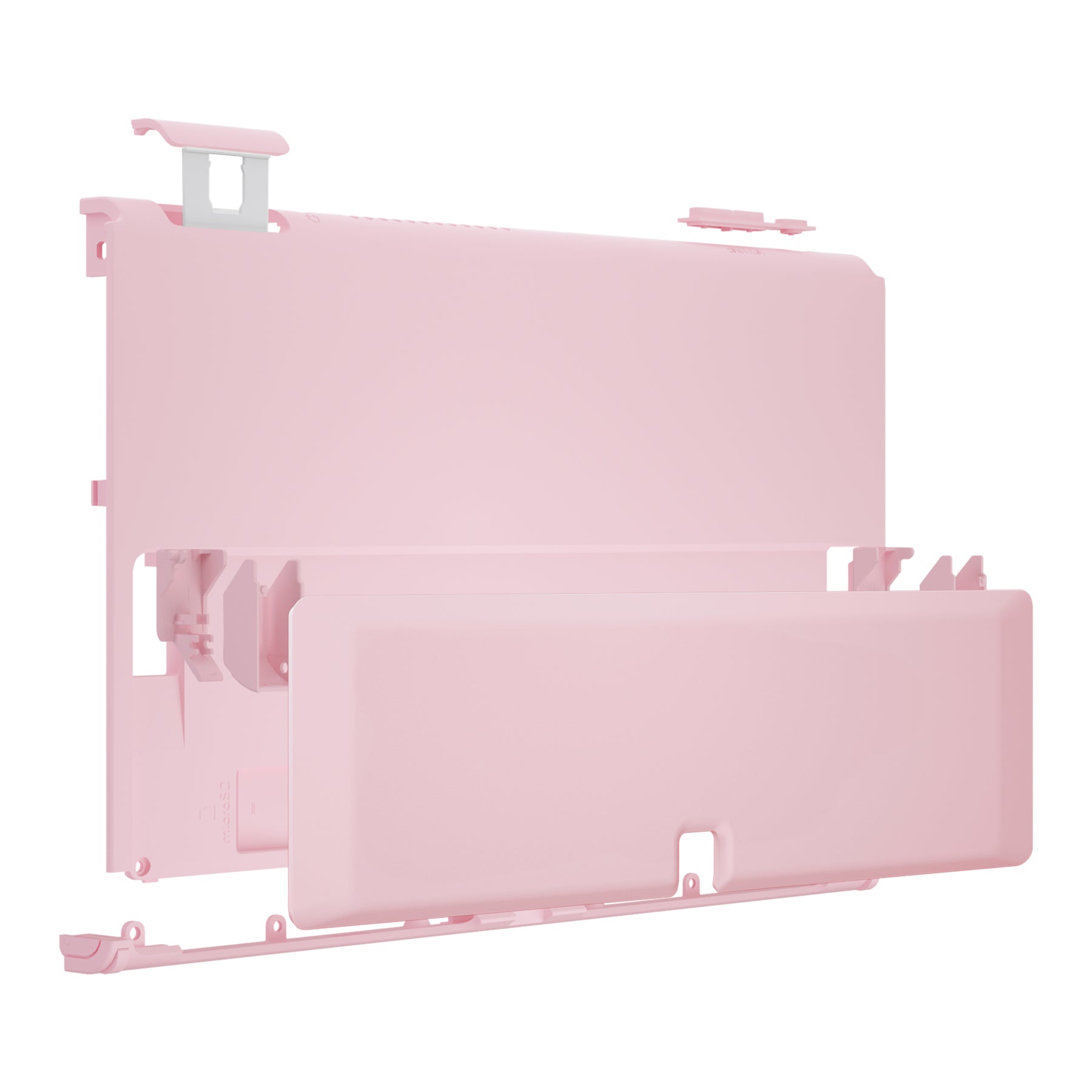eXtremeRate Cherry Blossom Pink Nintendo Switch OLED Back Plate Replacement Shell with Kickstand - DIY Custom Housing Case for Console (Console & Joy-Cons Not Included) | Gaming Accessories for Women, Anime Fans & Custom Builds