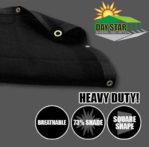 18' x 24' Black HD Mesh Tarp Net - Sun Shade Fence Screen for Patio, Canopy, Garden, and Outdoor Protection | UV Resistant & Durable Cover