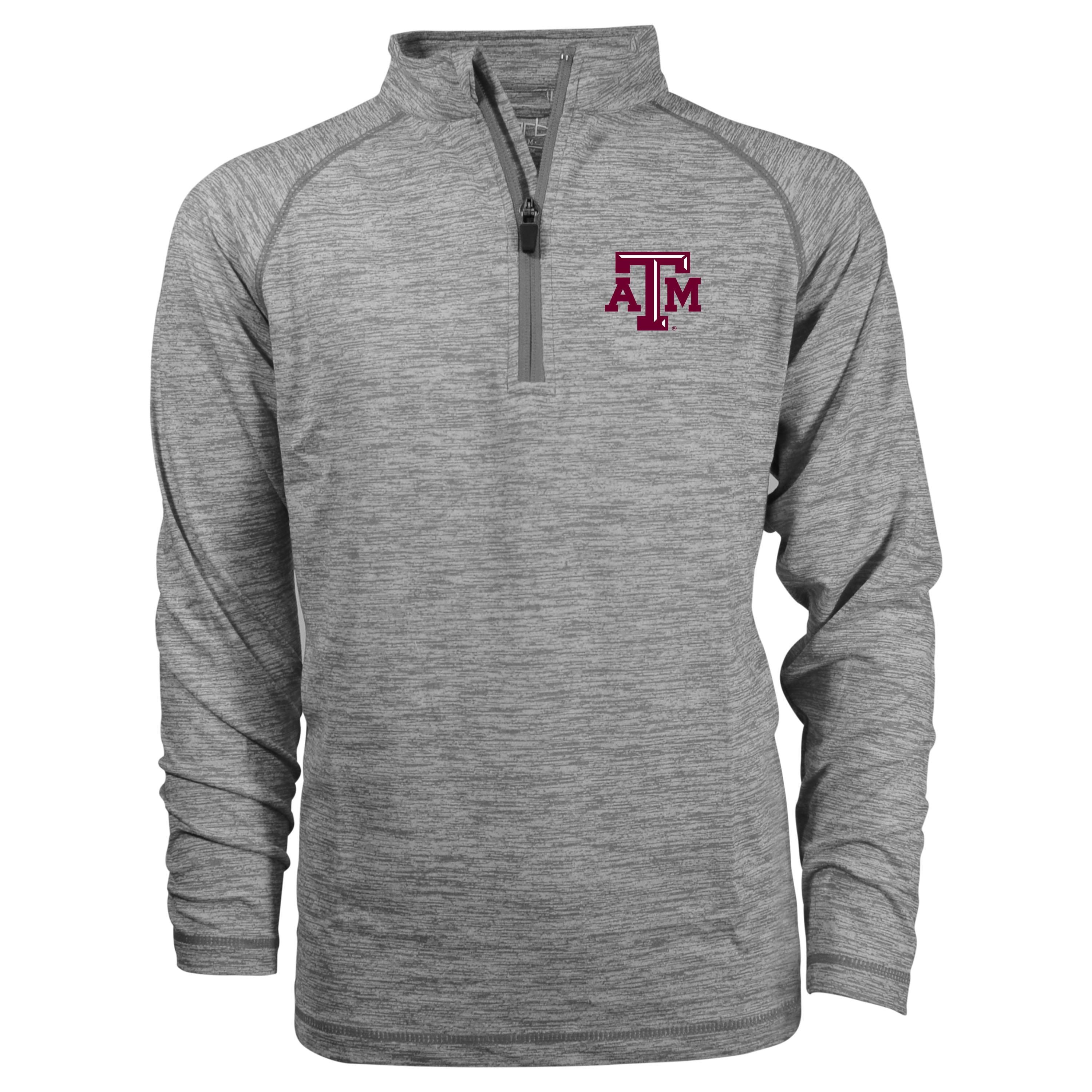 Texas A&M Aggies Youth Boys' 1/4 Zip Pullover Fleece Jacket - Comfortable & Warm College Sports Apparel for School, Games & Outdoor Activities